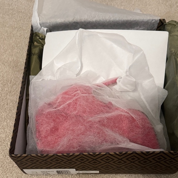 Charles by Charles David Red Ruffled Heeled Boots - Picture 6 of 8